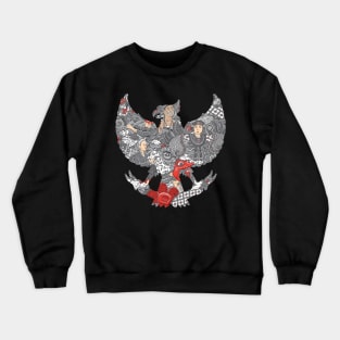 amazing indonesia culture in garuda silhouete Crewneck Sweatshirt